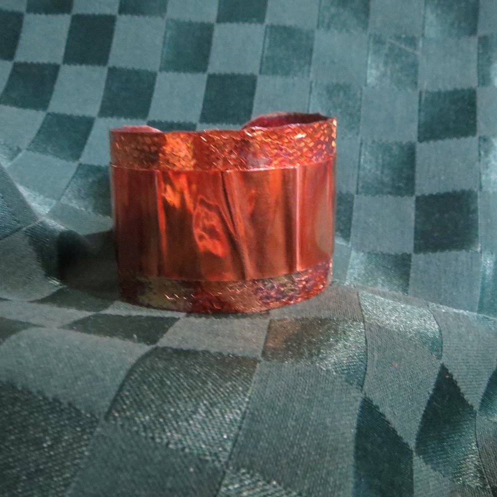 Fired-patined copper cuff